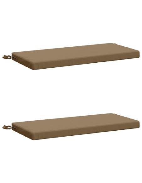 Cuscini per Panchina a 2 Pezzi SOEST 2 pz 100% Poliestere