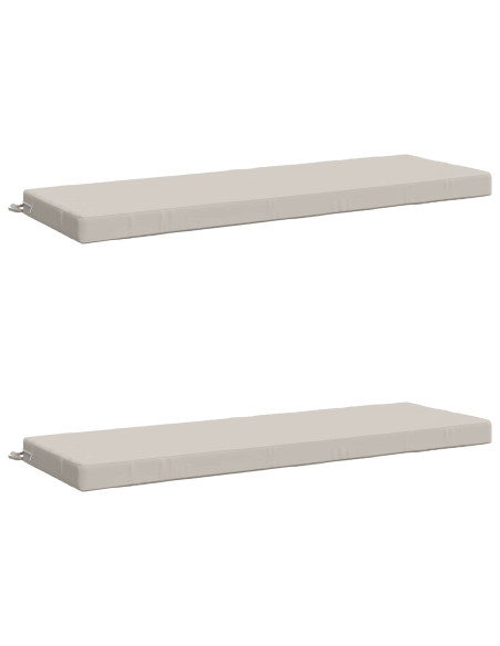 Cuscini per Panchina a 2 Pezzi SOEST 2 pz 100% Poliestere