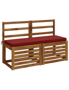 Cuscini per Panchina a 2 Pezzi SOEST 2 pz 100% Poliestere 2