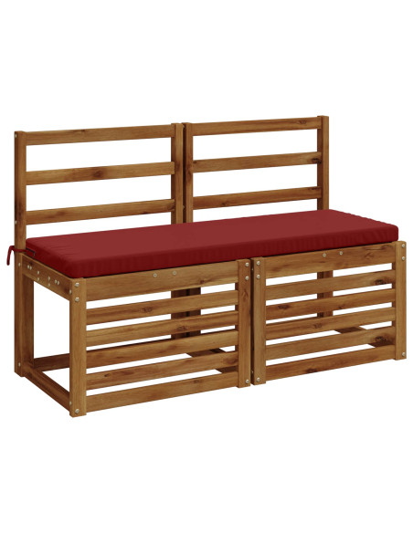 Cuscini per Panchina a 2 Pezzi SOEST 2 pz 100% Poliestere