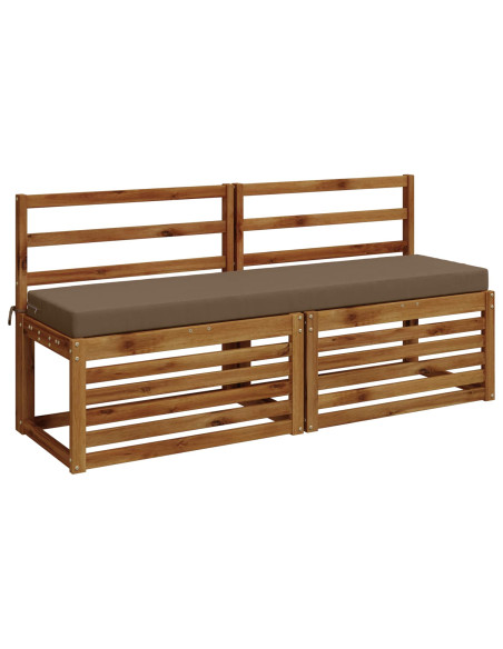 Cuscini per Panchina a 2 Pezzi SOEST 2 pz 100% Poliestere