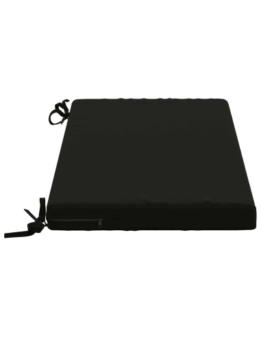 Cuscini per Panchina a 2 Pezzi SOEST 2 pz 100% Poliestere Nero