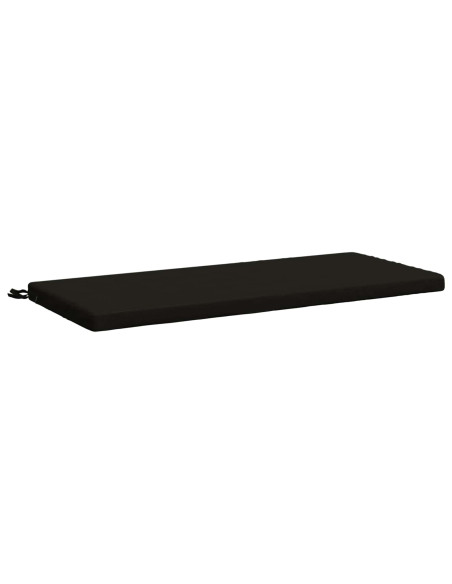 Cuscini per Panchina a 2 Pezzi SOEST 2 pz 100% Poliestere Nero