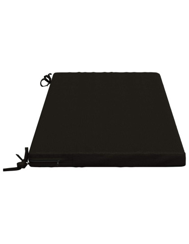 Cuscini per Panchina a 2 Pezzi SOEST 2 pz 100% Poliestere Nero