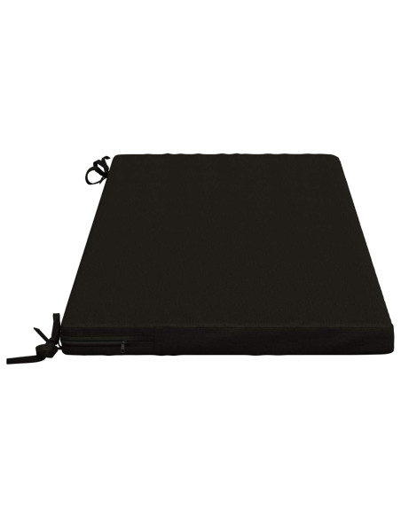 Cuscini per Panchina a 2 Pezzi SOEST 2 pz 100% Poliestere Nero