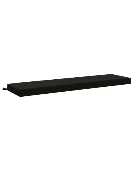 Cuscini per Panchina a 2 Pezzi SOEST 2 pz 100% Poliestere Nero