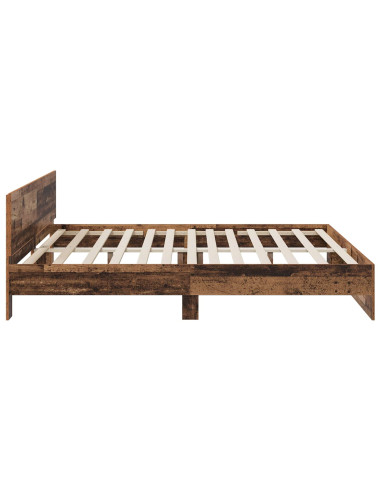 Struttura letto con testata Legno antico 200 x 200 cm