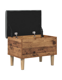 Panchina con Cuscino Legno di quercia 62 x 42 x 46 cm 2