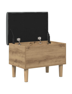 Panchina con Cuscino Rovere Artigianale 62 x 42 x 46 cm 2