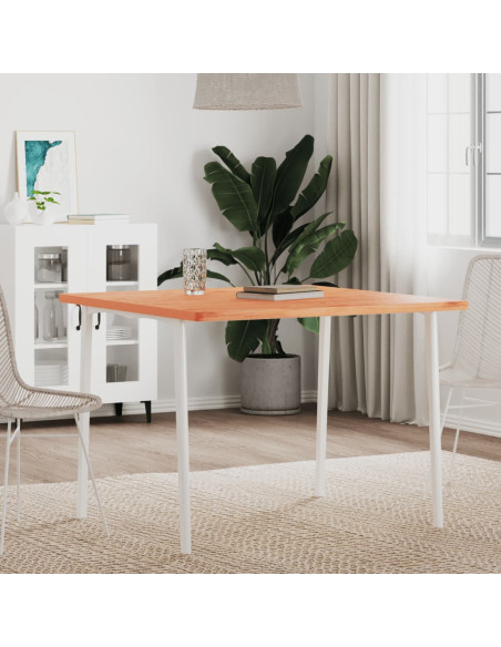 Piano per Tavolo 90x90x2,5 cm Quadrato Legno Massello di Faggio