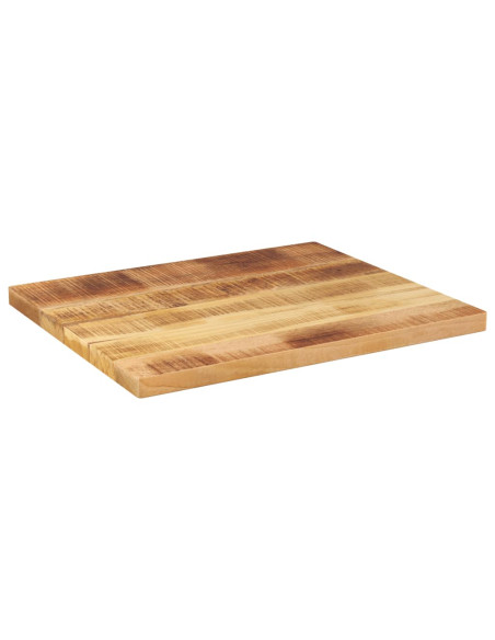 Piano per Tavolo 60x50x3,8 cm Rettangolare Legno Mango Grezzo
