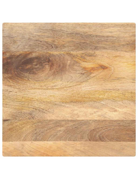 Piano per Tavolo 50x50x2,5 cm Quadrato Legno Massello di Pino