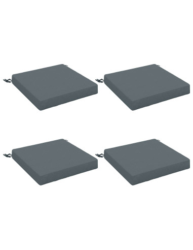 Cuscini per Sedia in 4 Pezzi SOEST 4 pz 100% Poliestere Blu