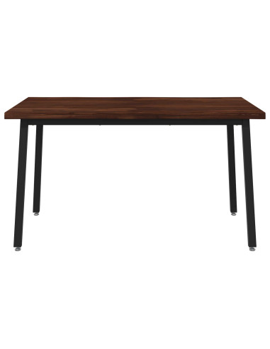 120 x 90 x 75 cm Legno di Acacia Massello Marrone scuro e Nero