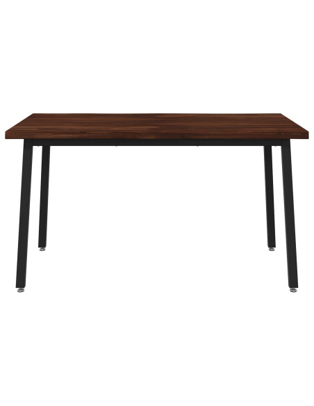 120 x 90 x 75 cm Legno di Acacia Massello Marrone scuro e Nero