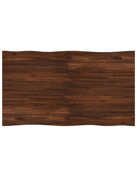 120 x 90 x 75 cm Legno di Acacia Massello Marrone scuro e Nero