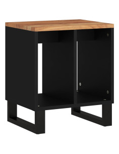 Tavolino 40x31x46 cm Legno Massello Acacia e Legno Multistrato 2