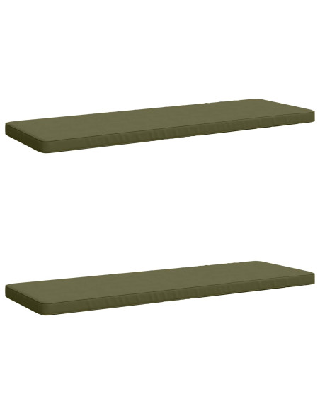 Cuscini per Panchina a 2 Pezzi VUGHT 2 pz 100% Poliestere