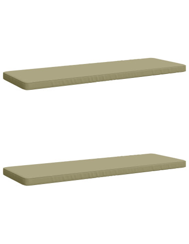 Cuscini per Panchina a 2 Pezzi VUGHT 2 pz 100% Poliestere