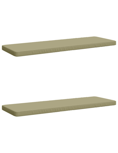 Cuscini per Panchina a 2 Pezzi VUGHT 2 pz 100% Poliestere
