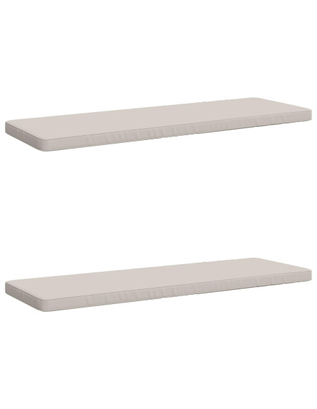 Cuscini per Panchina a 2 Pezzi VUGHT 2 pz 100% Poliestere