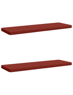 Cuscini per Panchina a 2 Pezzi VUGHT 2 pz 100% Poliestere Rosso