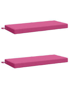 Cuscini per Panchina a 2 Pezzi SOEST 2 pz 100% Poliestere Rosa