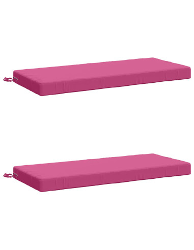 Cuscini per Panchina a 2 Pezzi SOEST 2 pz 100% Poliestere Rosa