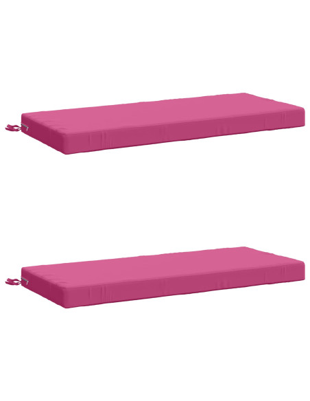 Cuscini per Panchina a 2 Pezzi SOEST 2 pz 100% Poliestere Rosa
