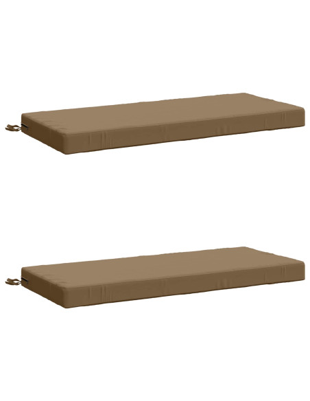 Cuscini per Panchina a 2 Pezzi SOEST 2 pz 100% Poliestere