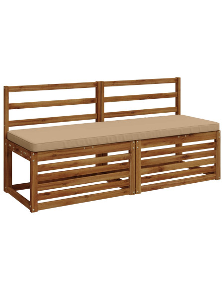 Cuscini per Panchina a 2 Pezzi VUGHT 2 pz 100% Poliestere