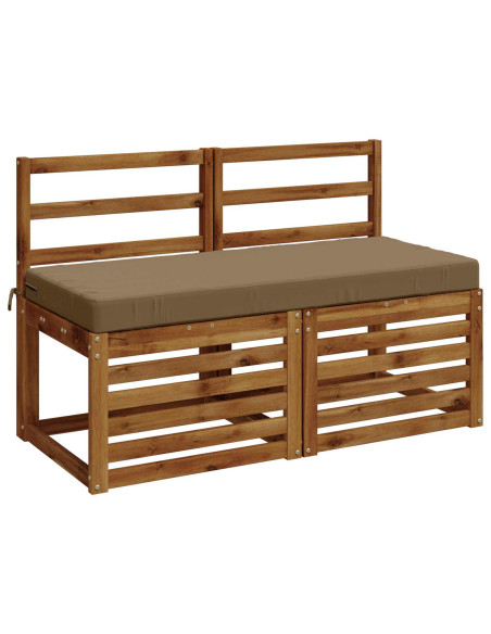 Cuscini per Panchina a 2 Pezzi SOEST 2 pz 100% Poliestere