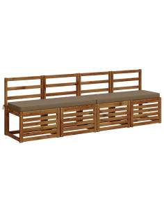 Cuscino per Panchina a 1 Pezzo VUGHT 100% Poliestere Tortora 2
