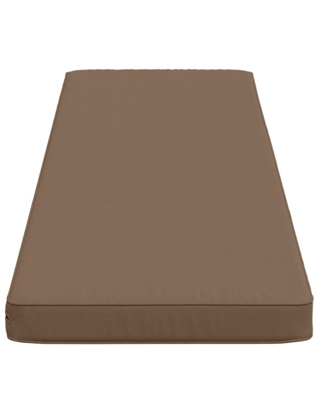 Cuscino per Panchina a 1 Pezzo VUGHT 100% Poliestere Tortora