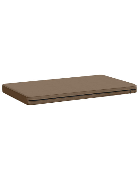 Cuscino per Panchina a 1 Pezzo VUGHT 100% Poliestere Tortora