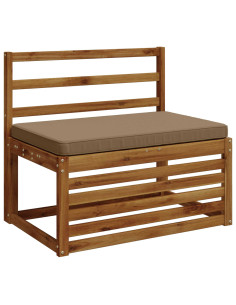 Cuscino per Panchina a 1 Pezzo VUGHT 100% Poliestere Tortora 2