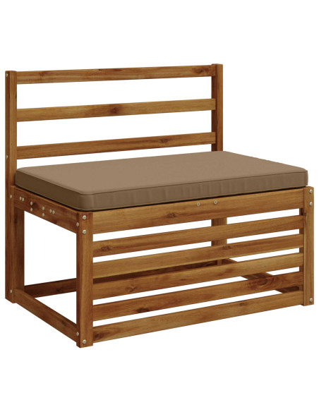 Cuscino per Panchina a 1 Pezzo VUGHT 100% Poliestere Tortora