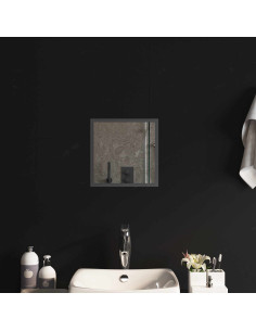 Specchio da bagno LED Trasparente 30 x 30 cm vetro temperato