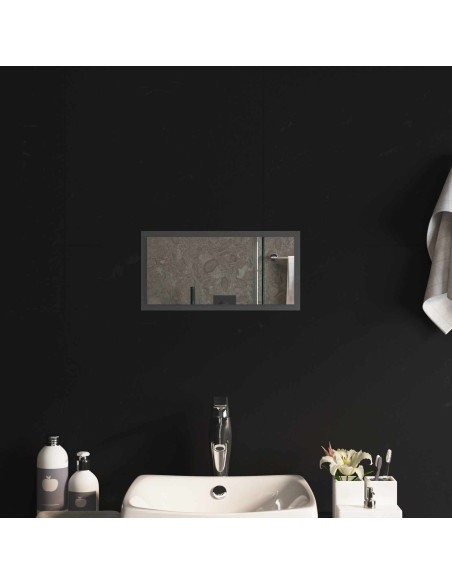 Specchio da bagno LED Trasparente 40 x 20 cm vetro temperato