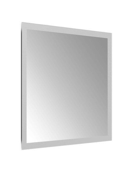 Specchio da bagno LED Trasparente 30 x 30 cm vetro temperato