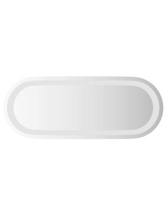 Specchio da bagno LED Trasparente 50 x 20 cm vetro temperato 2