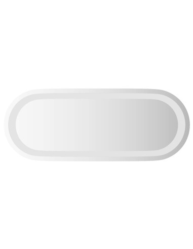 Specchio da bagno LED Trasparente 50 x 20 cm vetro temperato