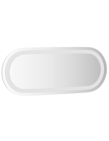 Specchio da bagno LED Trasparente 50 x 20 cm vetro temperato