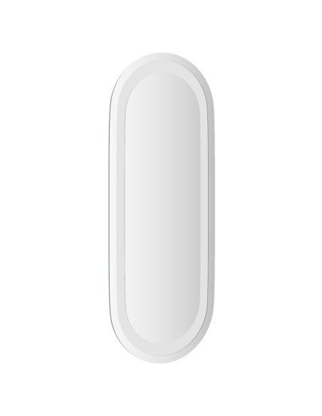 Specchio da bagno LED Trasparente 50 x 20 cm vetro temperato