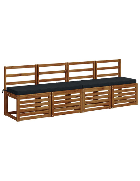 Cuscino per Panchina a 1 Pezzo VUGHT 100% Poliestere Blu Scuro