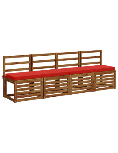 Cuscino per Panchina a 1 Pezzo VUGHT 100% Poliestere Rosso