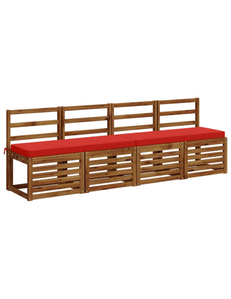 Cuscino per Panchina a 1 Pezzo VUGHT 100% Poliestere Rosso