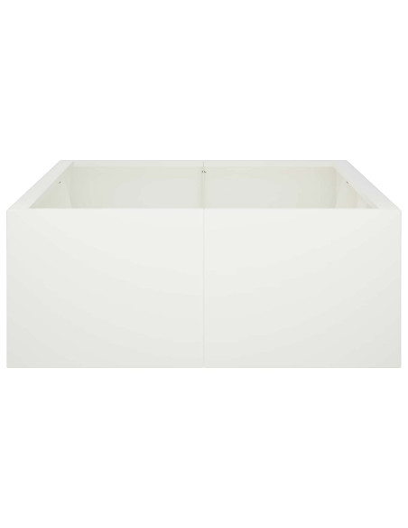 Muro di contenimento 6 pz 200 x 100 x 50 cm Acciaio Bianco