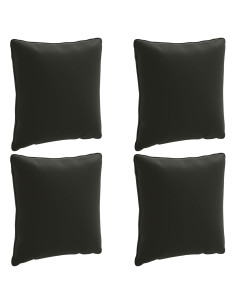 Cuscini per Schiena a 4 Pezzi PUTTEN 4 pcs 100% Poliestere Nero