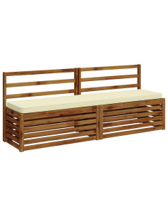 Cuscino per Panchina a 1 Pezzo VUGHT 100% Poliestere Crema 2